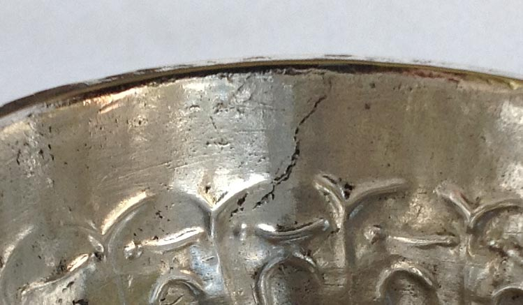 Russian silver vodka cup Moscow 1792-1798